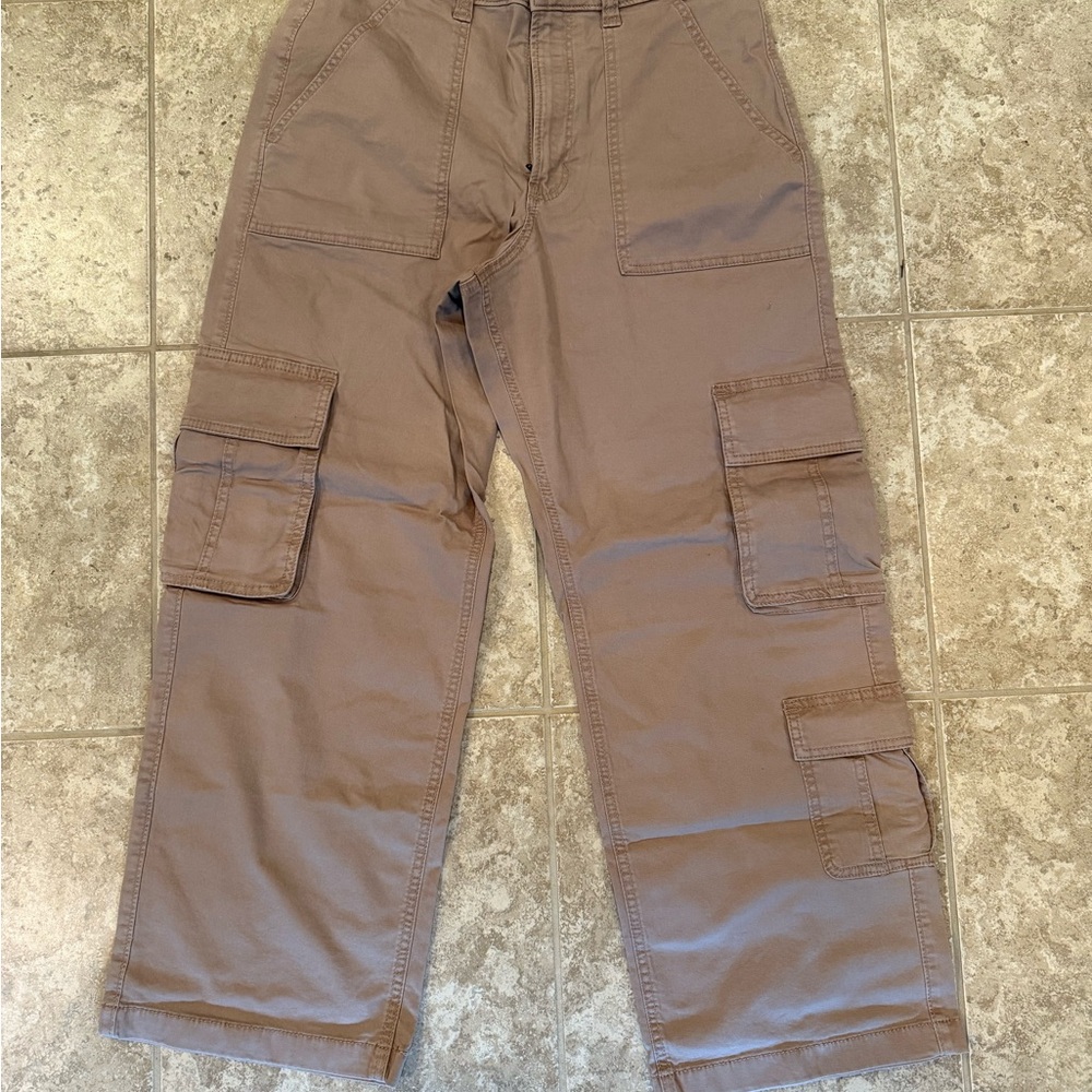 Hollister Womens Tan Cargo Pants